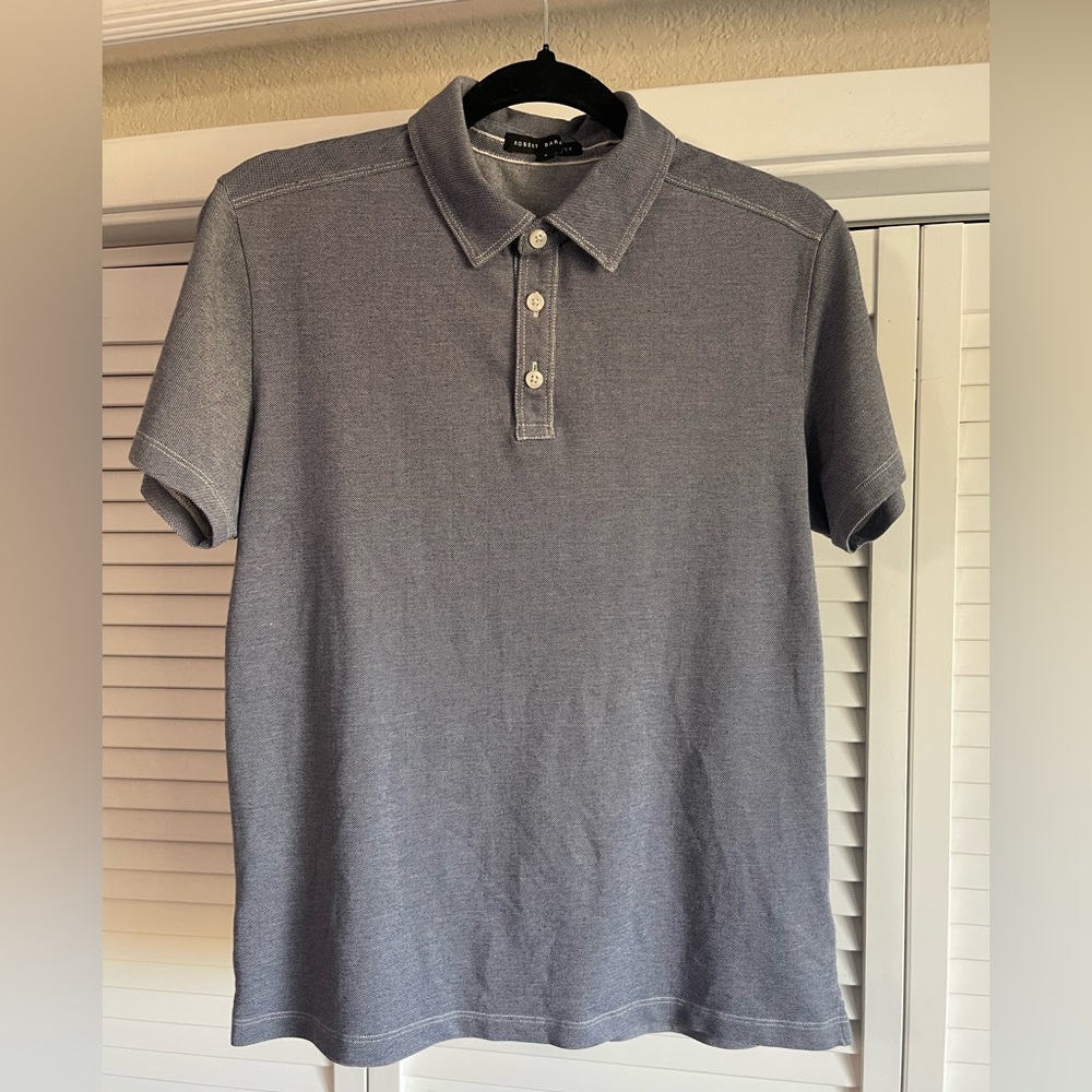 Robert Barakett short-sleeve polo shirt gray size Small